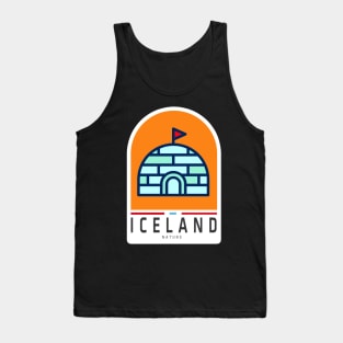 Iceland Sticker , Travel poster Poster Tank Top